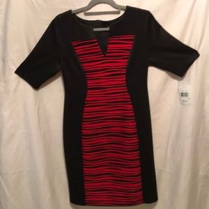 Black and Red Connected apparel dress.